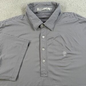 CRIQUET Polo Mens XL Grey Performance Stretch Short Sleeve Golf Casual Shirt